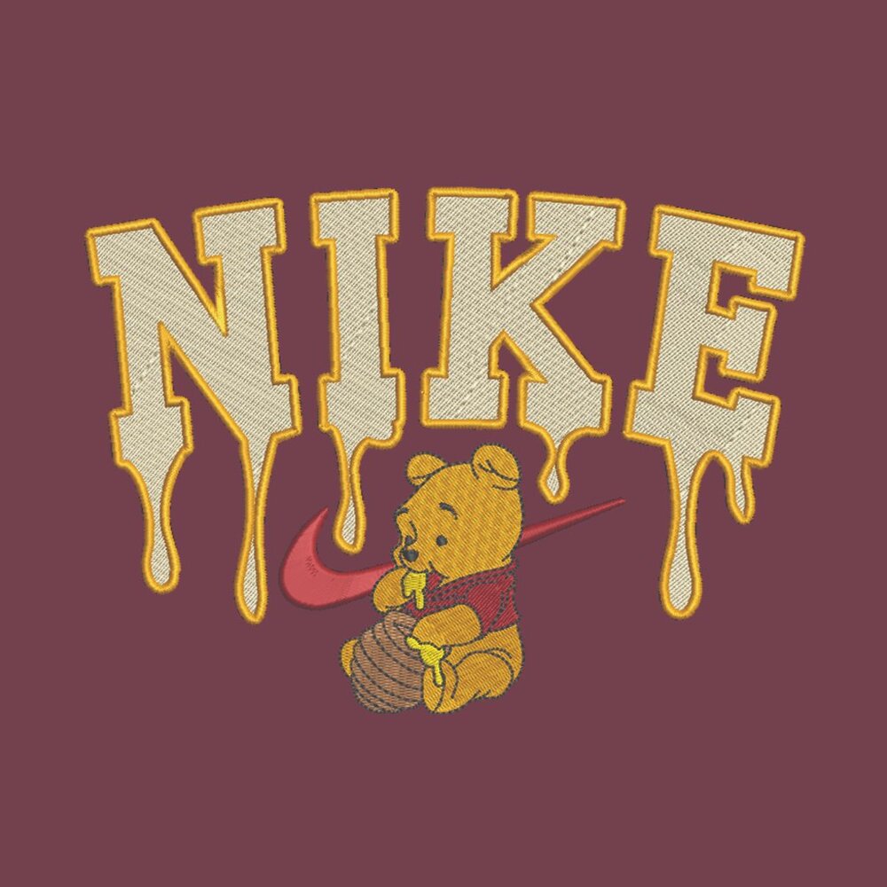 Nike Winnie The Pooh Embroidered Adult Unisex Crewneck Sweatshirt Honey Drip - Picture 9 of 12